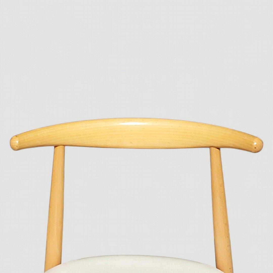 秋田木工 曲木 ダイニングチェア No.0808 IDC大塚家具 ホワイト ②