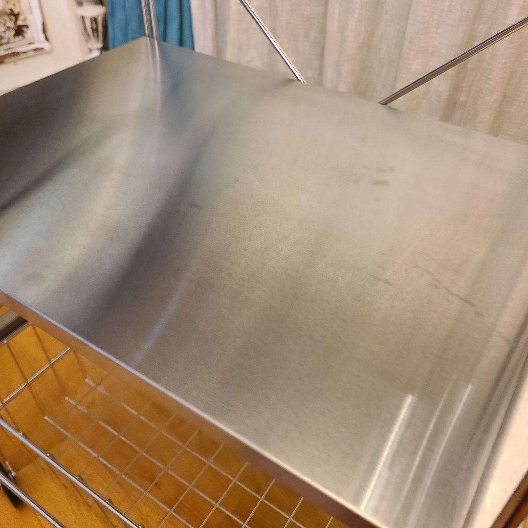 O'gre　オグレ　フラットステンレス3段トロリー　キッチンワゴン　韓国