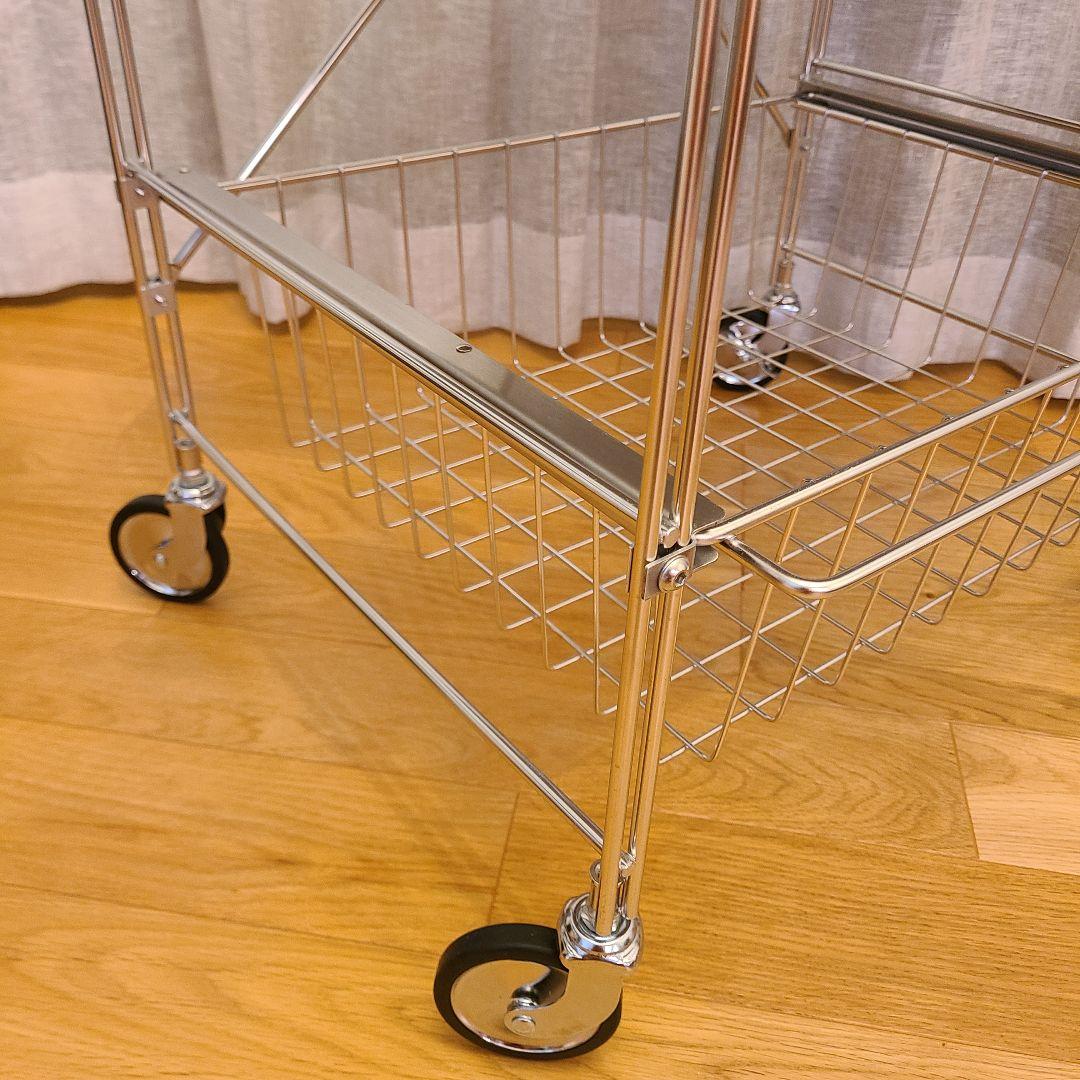 O'gre　オグレ　フラットステンレス3段トロリー　キッチンワゴン　韓国