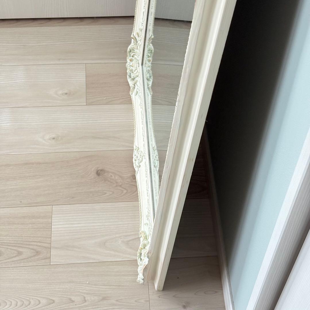 アンティーク調 姿見 スタンドミラー シャビーシック フレンチ♡