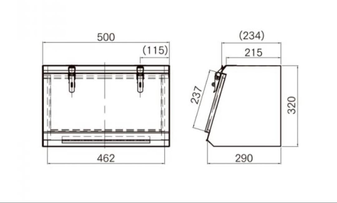 Rさん専用 ステンレス工具箱 HKK-500B(SUS304)2個