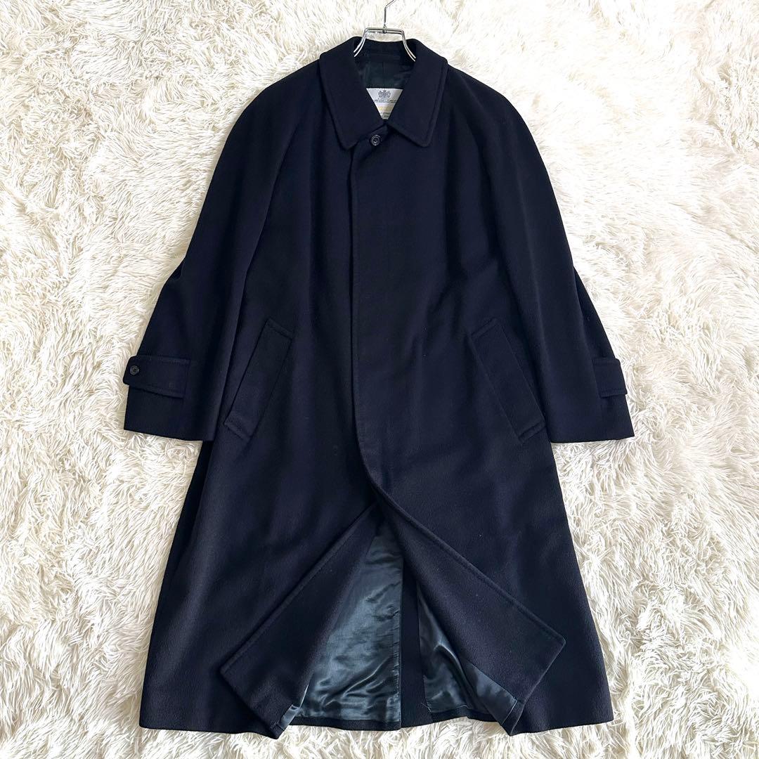 カシミヤ100%✨アクアスキュータム ステンカラーコート ロング丈 XL相当