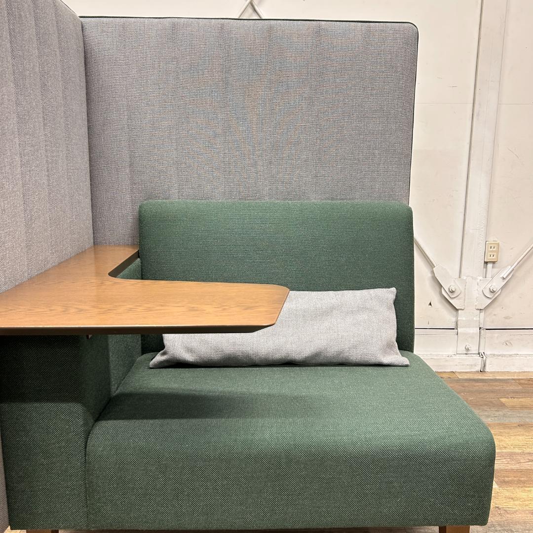 コクヨ ブース インターバル ダークグリーン／ライトグレー