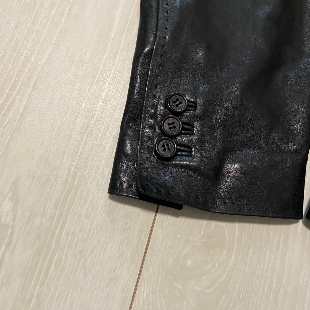 DSQUARED2 ディースクエアード 3つボタン レザー テーラージャケット