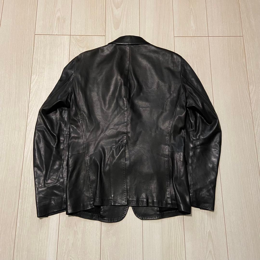 DSQUARED2 ディースクエアード 3つボタン レザー テーラージャケット