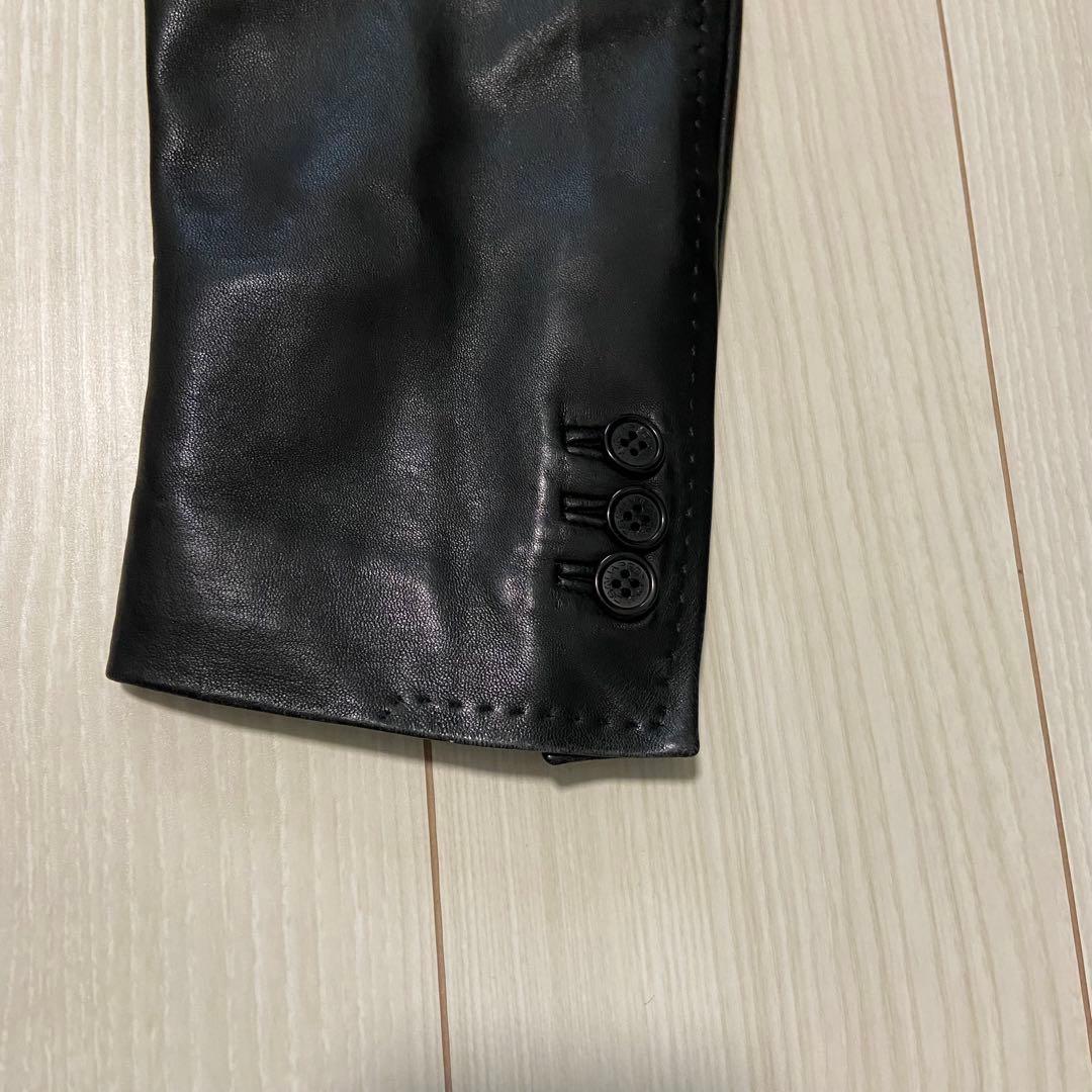 DSQUARED2 ディースクエアード 3つボタン レザー テーラージャケット