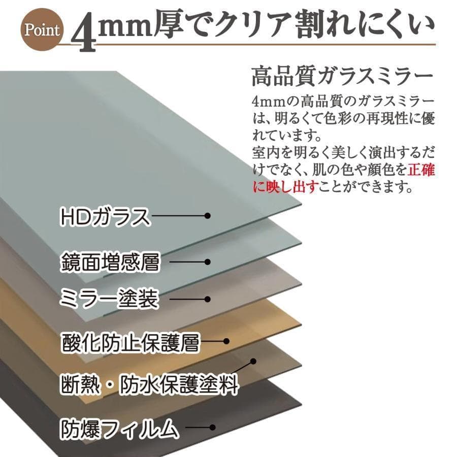 大特価全身鏡 韓国風 可愛い 160x60 ビロードフレーム 浅茶色06