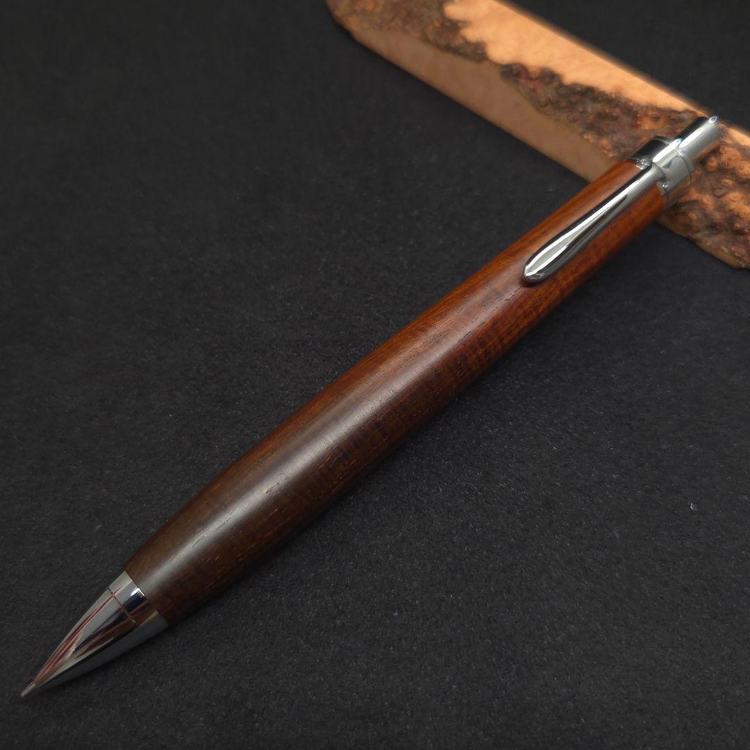 No.39ハンドメイド木軸シャーペンサイアミーズローズウッド