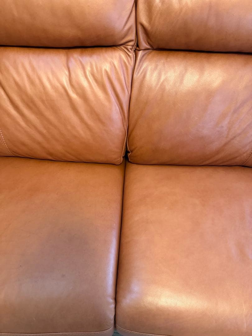 ニトリ 高級ソファー アネーロ　3人用電動本革リクライニングソファ　送料込み