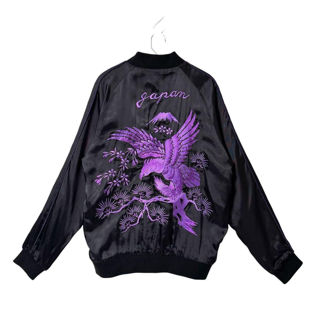 美品 CROPPED HEADS スカジャン リバーシブル 鷹 刺繍 スーベニア