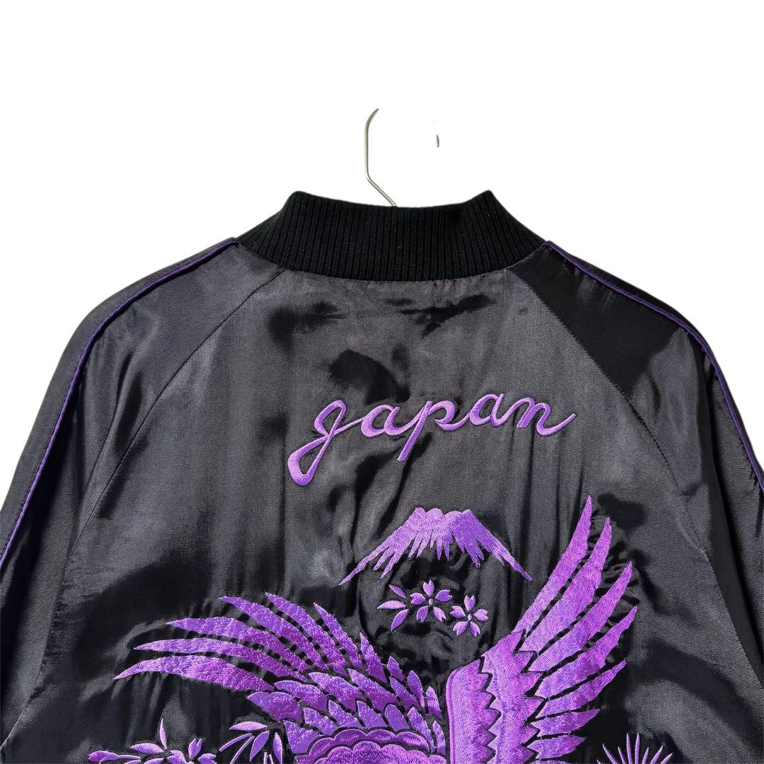 美品 CROPPED HEADS スカジャン リバーシブル 鷹 刺繍 スーベニア