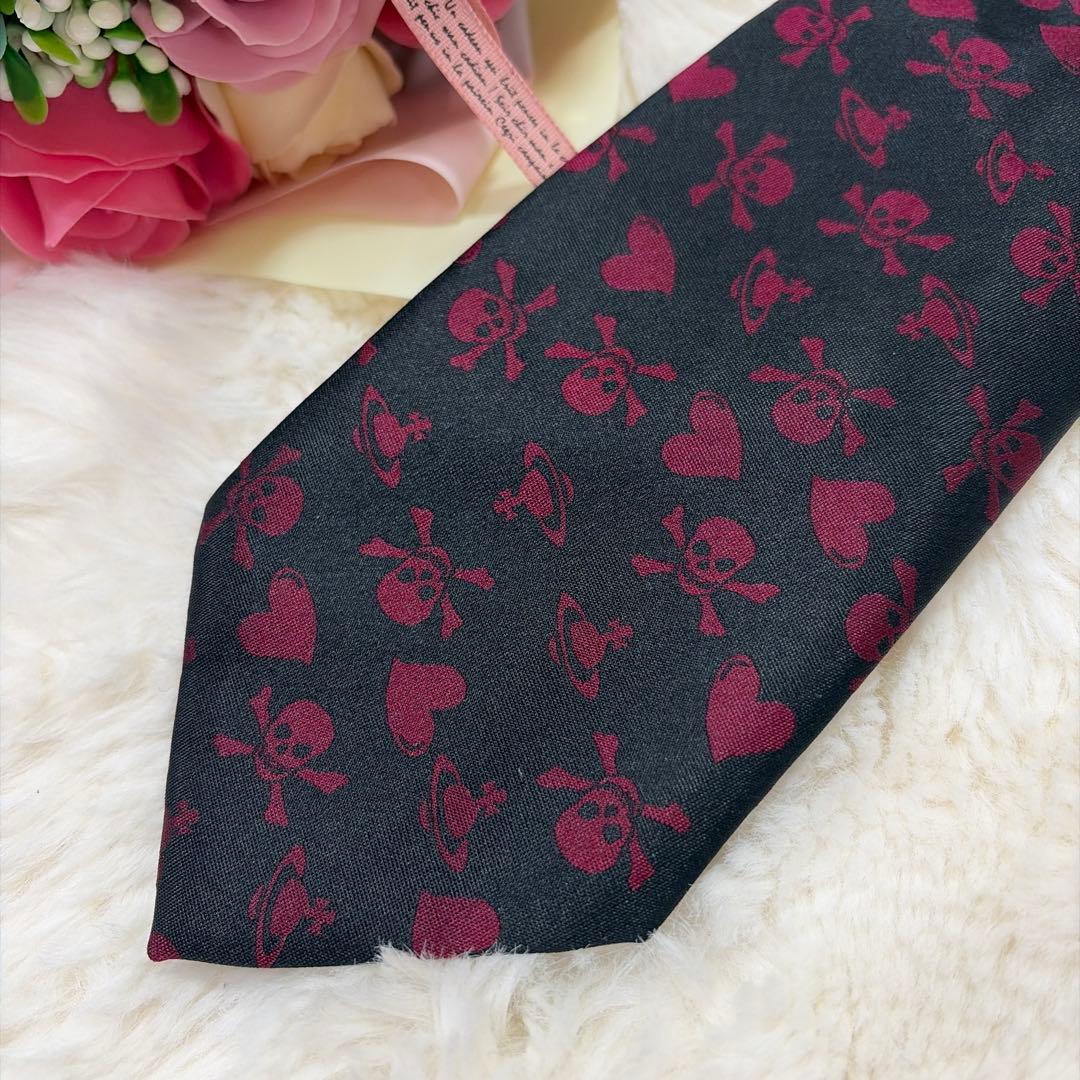 Vivienne Westwood ヴィヴィアン オーブ スカル ♡ ネクタイ