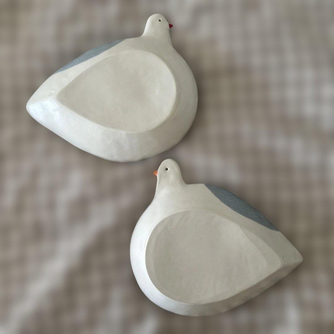 小堤晶子さん　鳥　皿