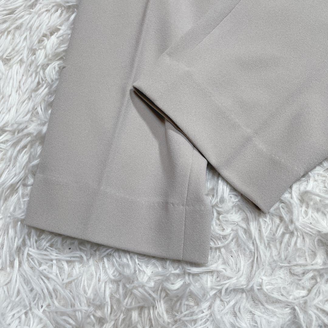 極美品　グローバルワーク　ノーカラー　スーツ　セットアップ　ホワイト　M