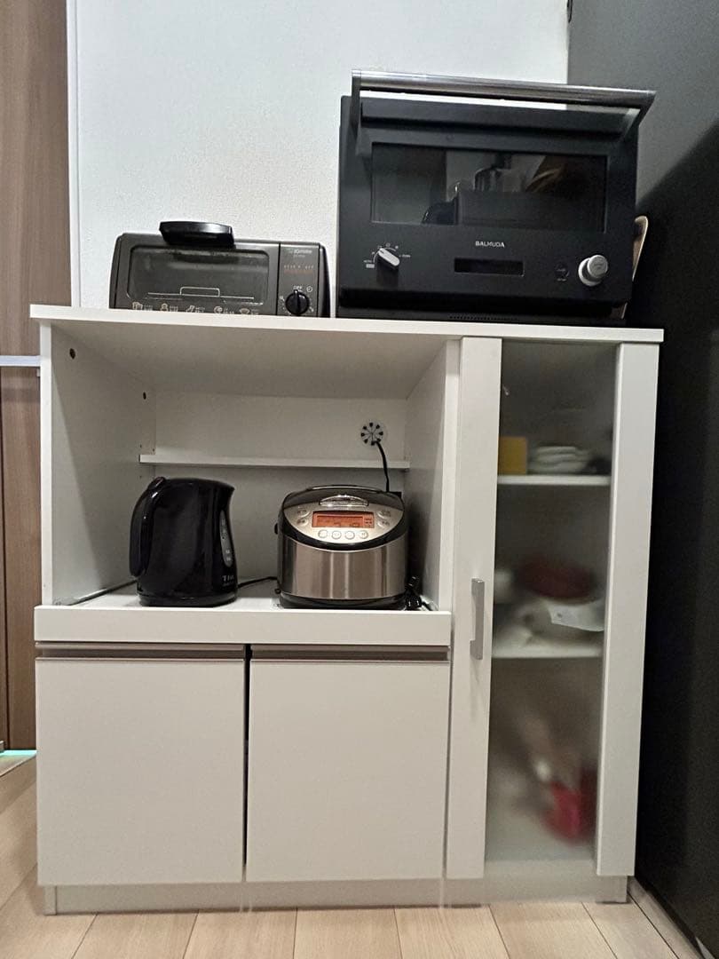 レンジ台(フォルムN RE9090G WH） ニトリ