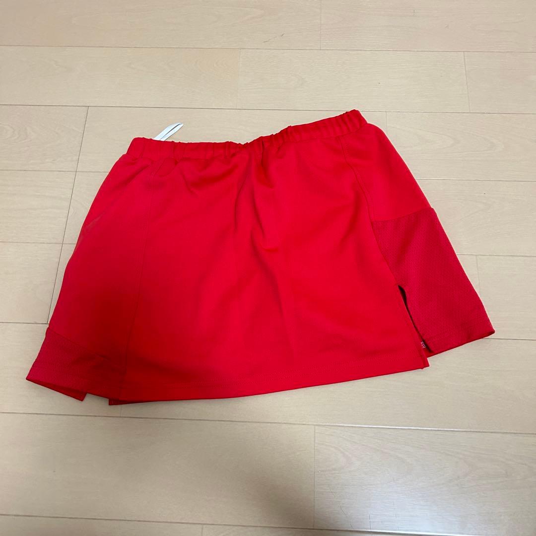 野*原様 レッド テニス スカート メッシュ