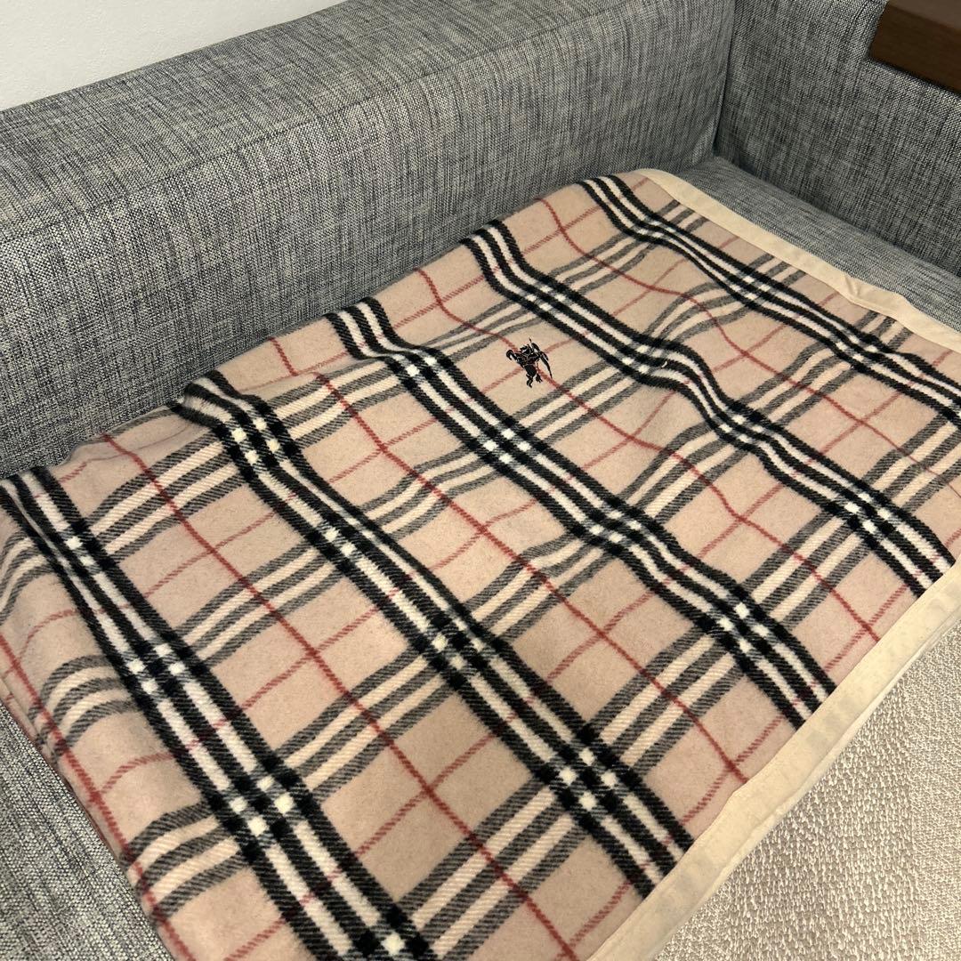 【未使用品】BURBERRY ウール毛布 140×200