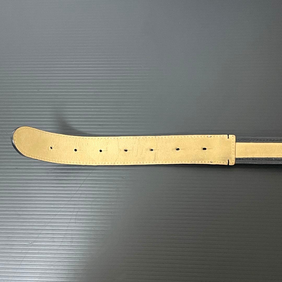 【希少】Roen ロエン スタッズ レザー ベルト 黒 スカル 髑髏 ガンメタ