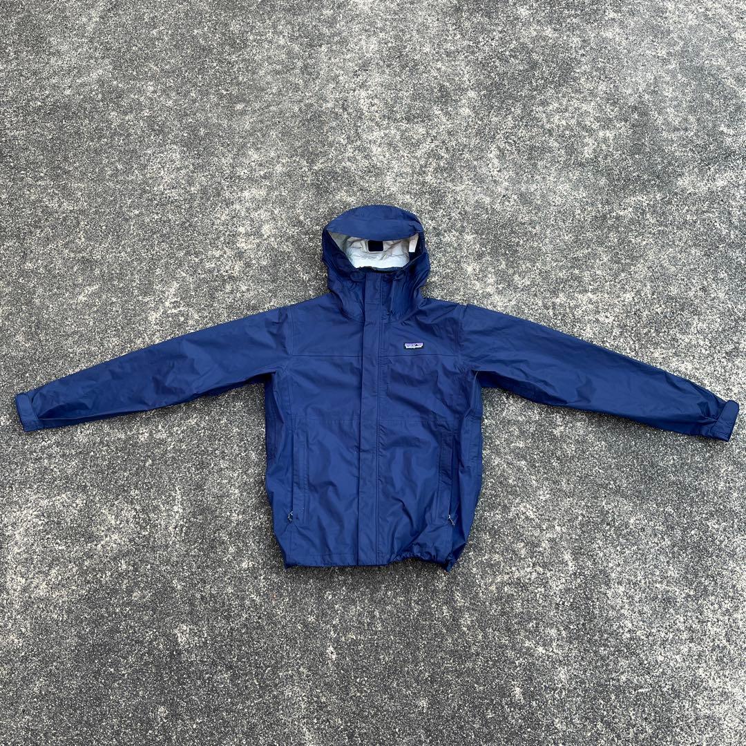 Patagonia トレントシェル・ジャケット ネイビー ドローコード付