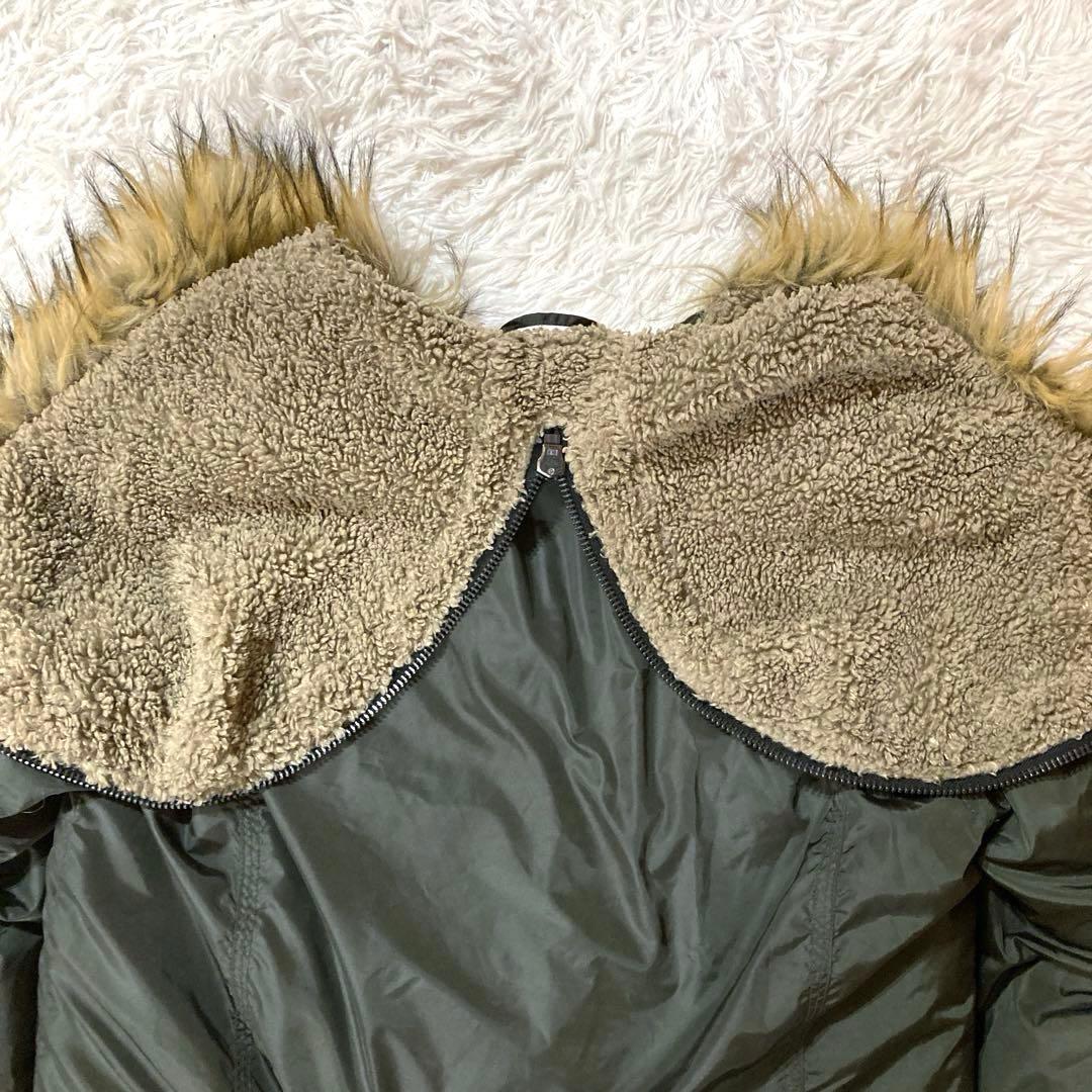 【良品】DIESEL N-2B フライトジャケット カーキ　大きめサイジング