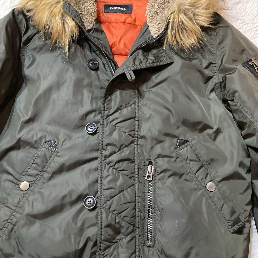 【良品】DIESEL N-2B フライトジャケット カーキ　大きめサイジング