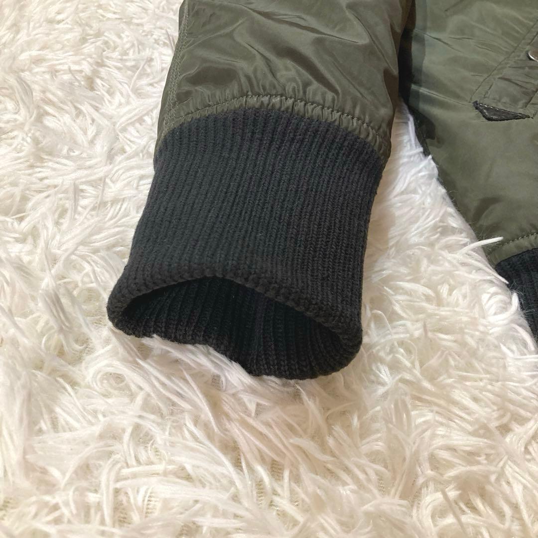 【良品】DIESEL N-2B フライトジャケット カーキ　大きめサイジング