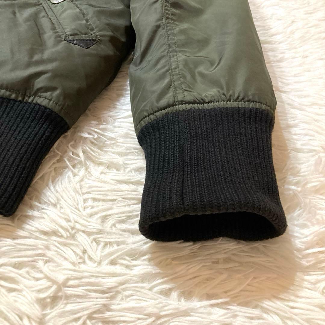 【良品】DIESEL N-2B フライトジャケット カーキ　大きめサイジング