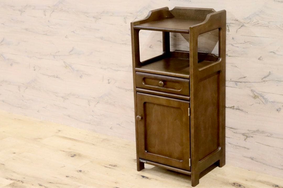 GMHH279○karimoku / カリモク 電話台 FAX台 花台 飾り台