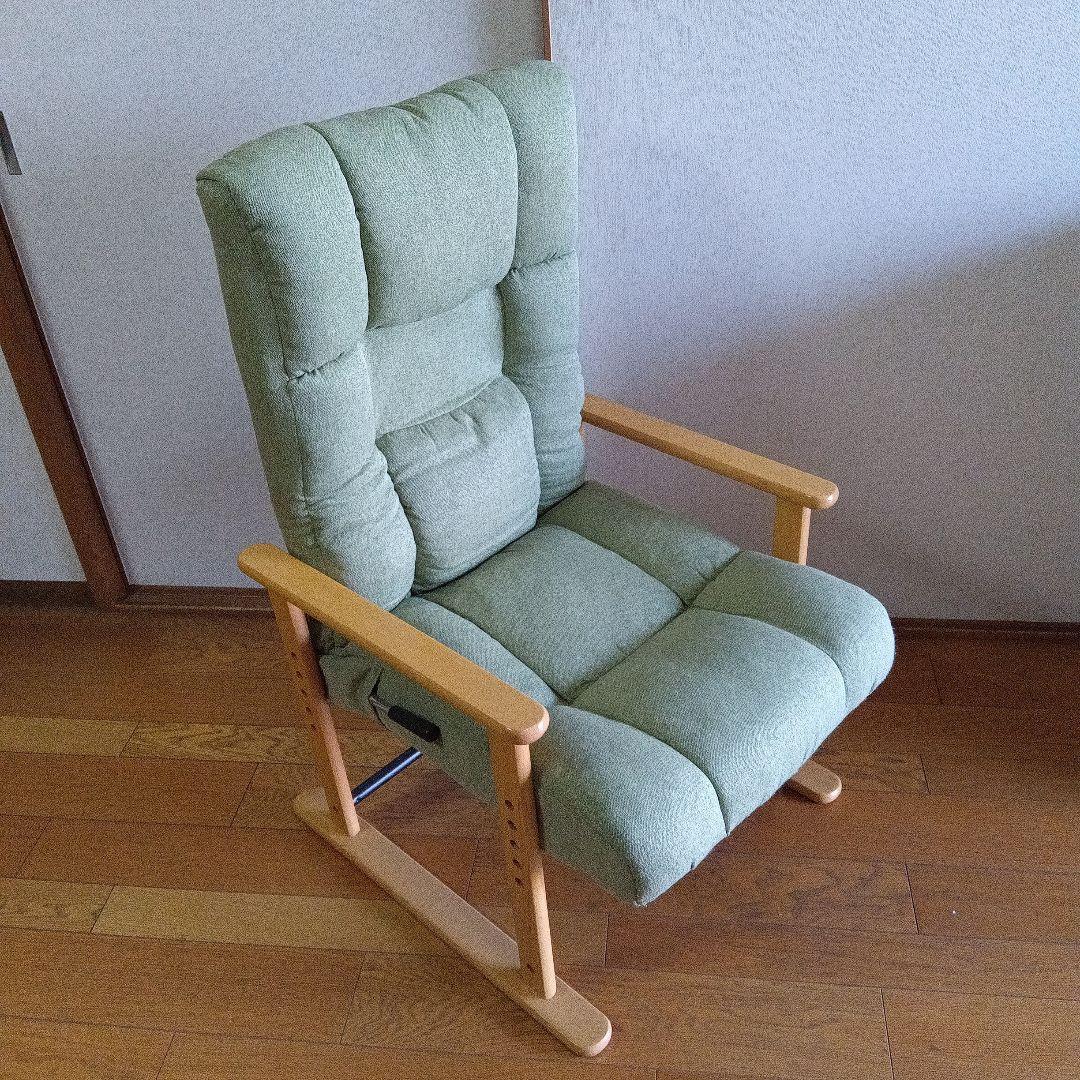 大阪市内手渡し　リクライニングチェア　グリーン