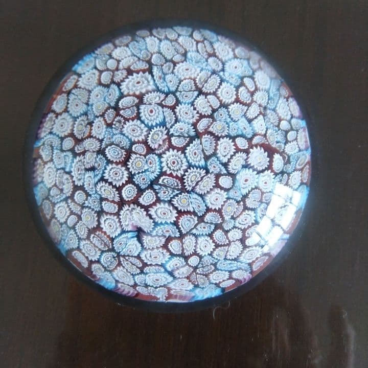 ベネチアガラス ペーパーウェイトmurano ITALY 直径約9.5センチ希少