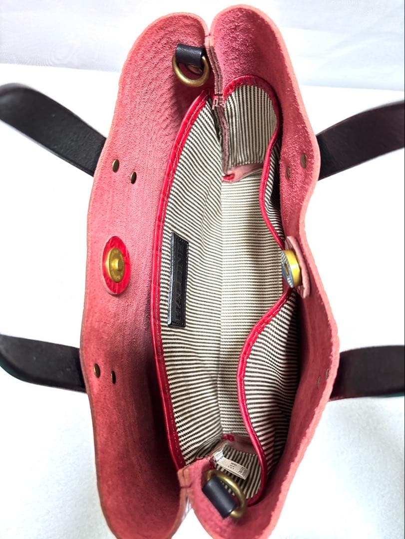 HALEINE バッグ メンズ 牛革 日本製 ミニバッグ 2WAY