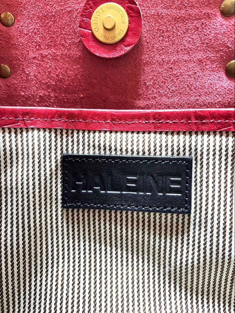 HALEINE バッグ メンズ 牛革 日本製 ミニバッグ 2WAY