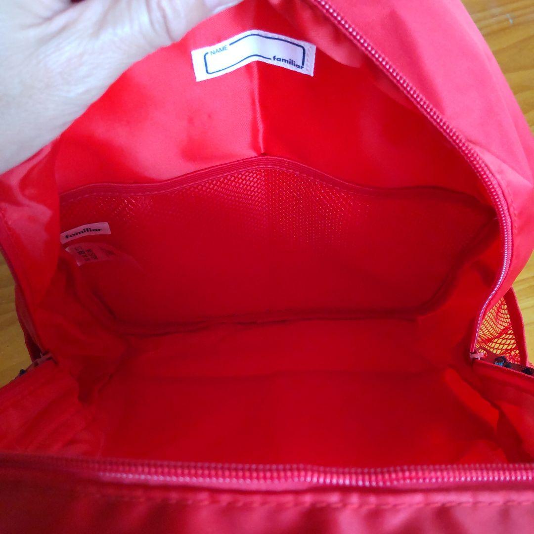 《新品》familiar（ファミリア）赤 ファミリア リュックサック