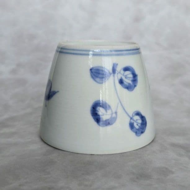 古伊万里　染付　猪口　向付　酸漿　アンティーク　骨董　覗き　江戸時代