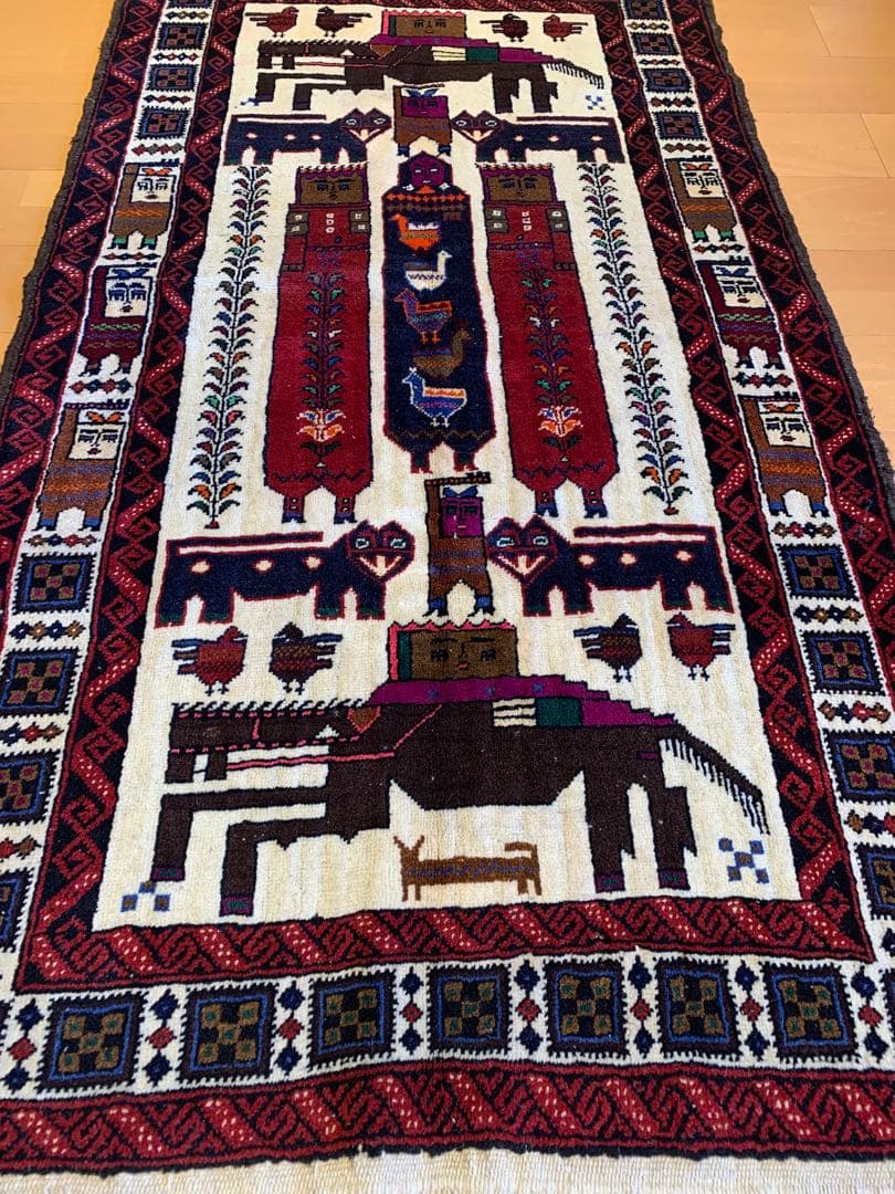 ペルシャ絨毯　ヴィンテージバルーチラグ Baluch rug
