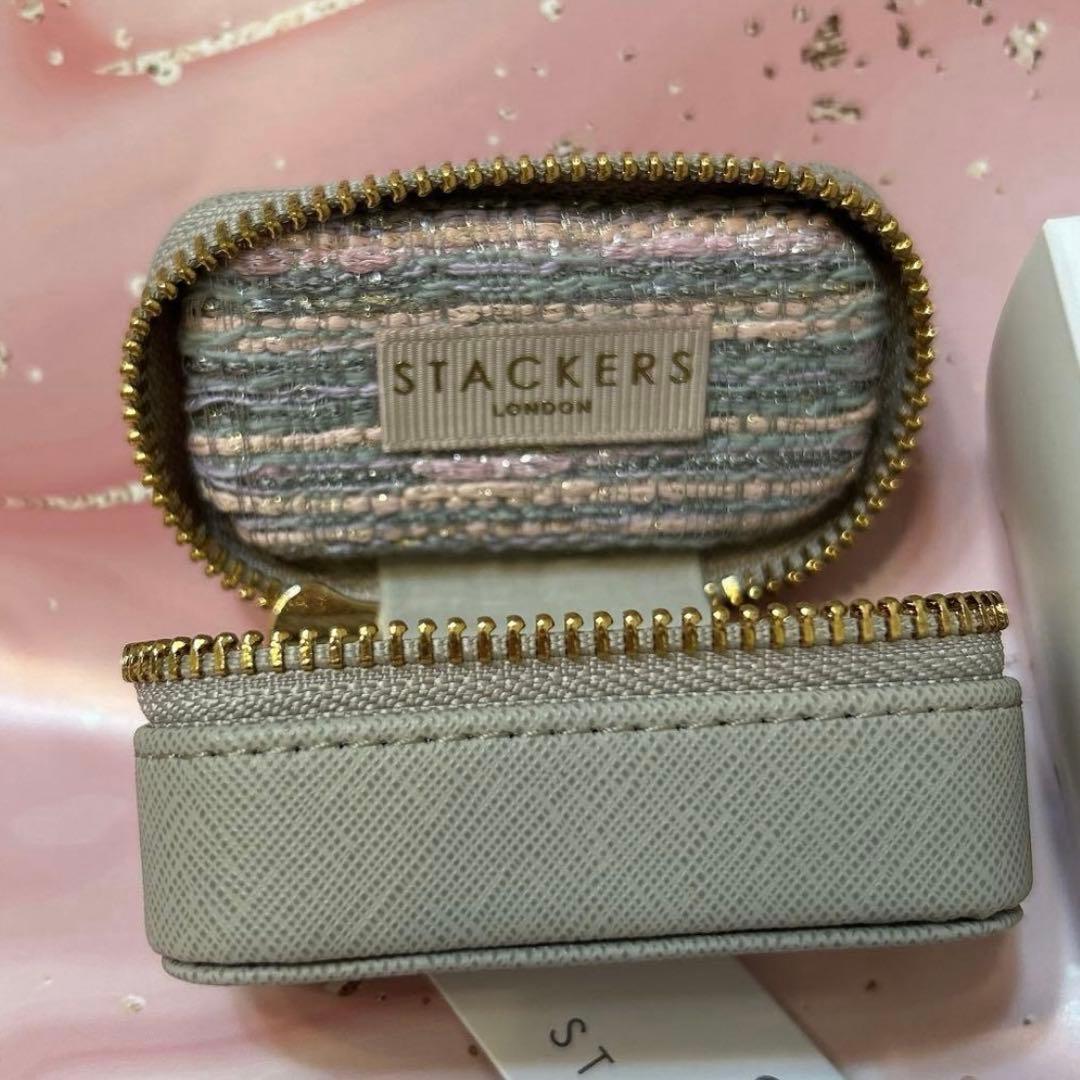 ぴ*ー様 STACKERS LONDON ツイードTravel ジュエリーボック