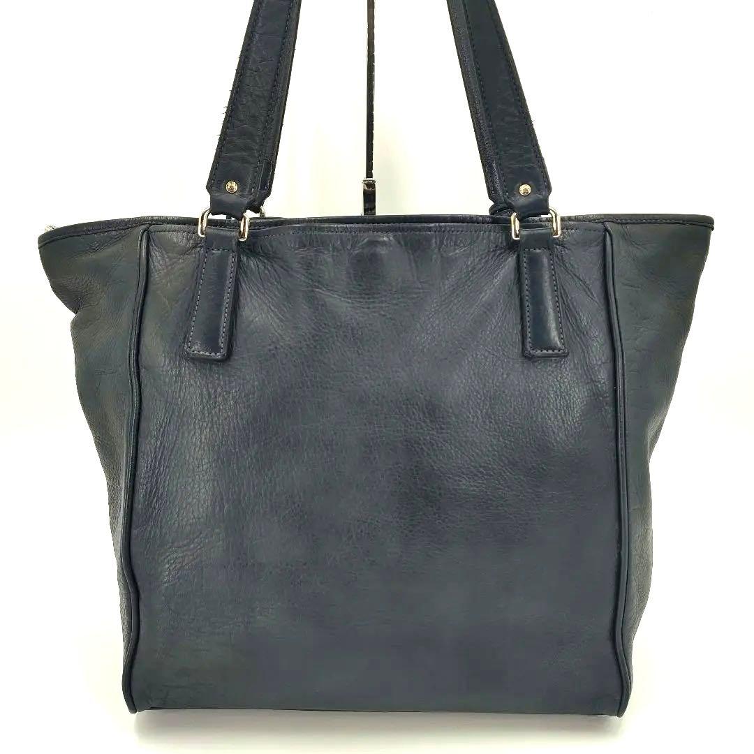 aniary　アニアリ トートバッグ　ダークネイビー　レザー　A4