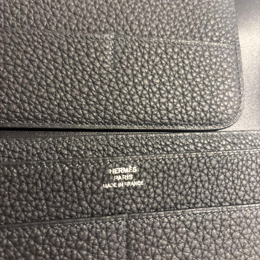 限界価格！HERMES ドゴン レクトヴェルソ ロング ノワール 財布