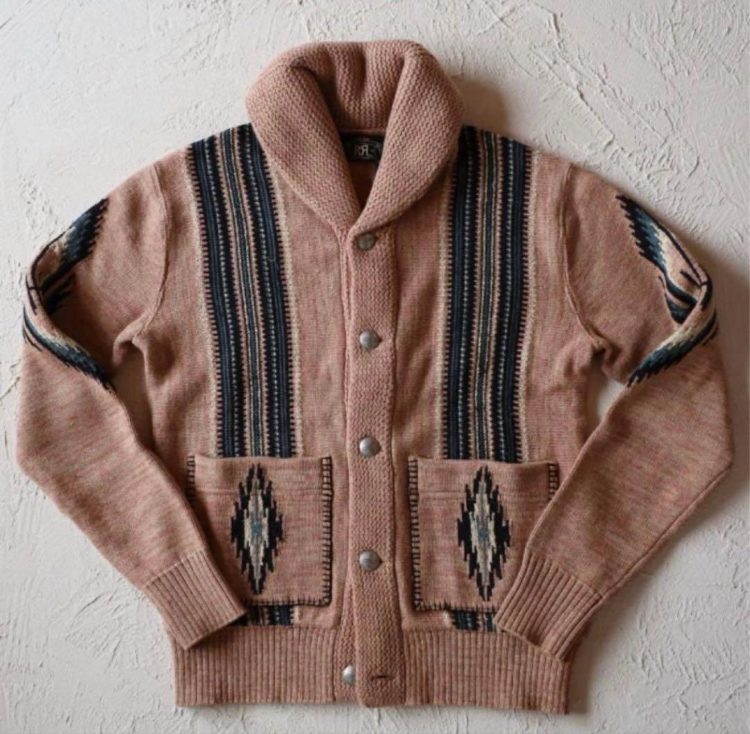 HUMAN　新品*RRL*ロードランナーグラフィック カーディガン*XS