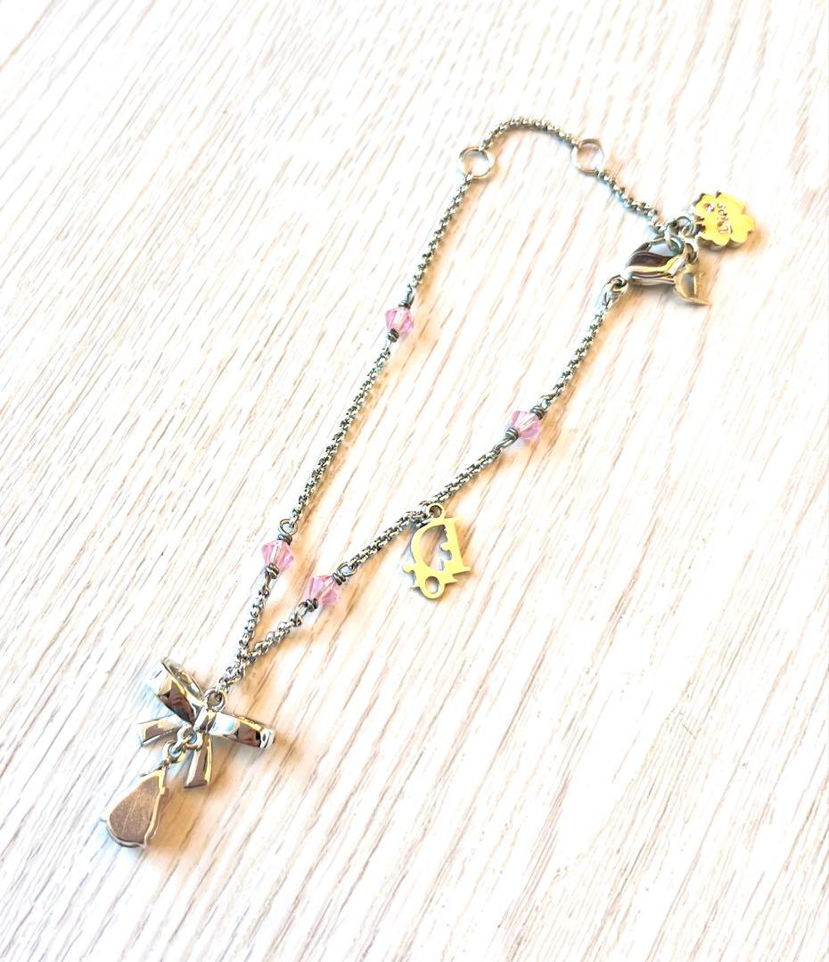 Dior リボンモチーフ ブレスレット 美品 希少 期間限定16日まで値下げ中！