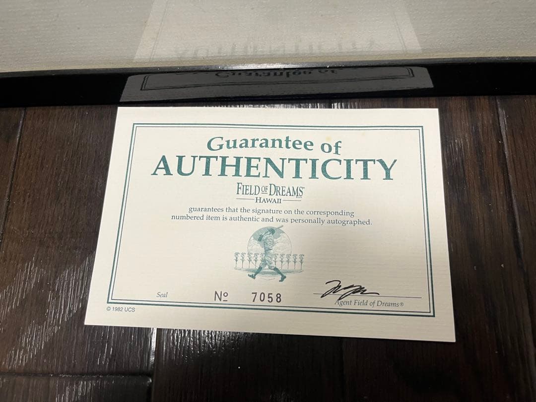 ジョーダン　サイン入りバスケットボール写真 フレーム付き