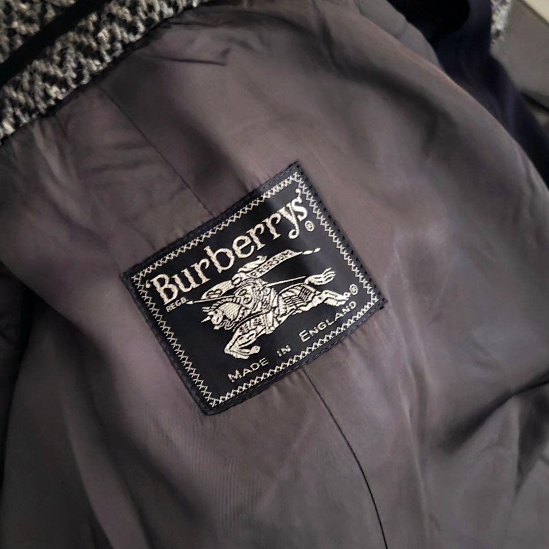 BURBERRY IRISH TWEED サドルショルダー コート バーバリー