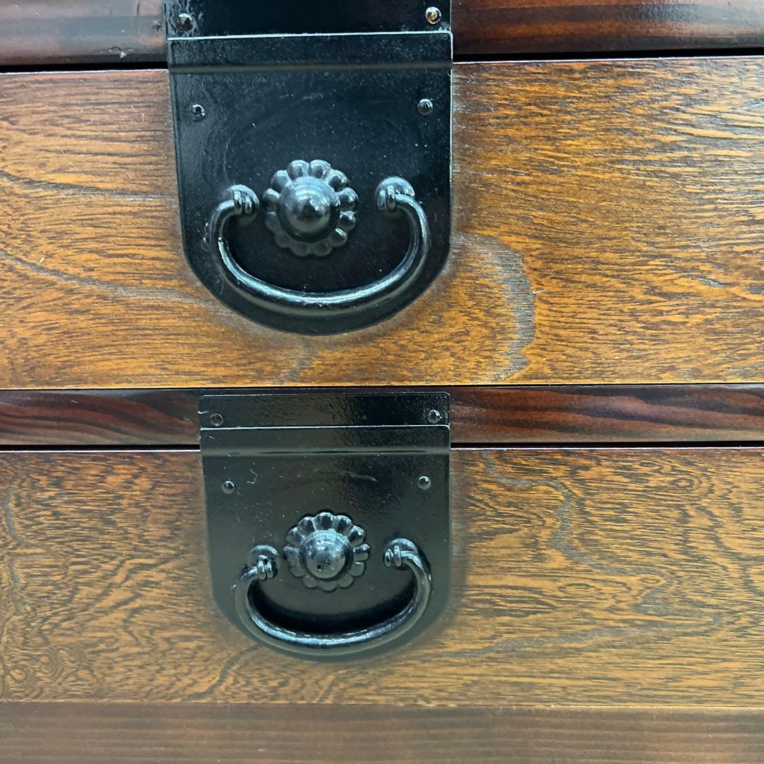 r*y様 アンティーク家具　箪笥　ロック付　昭和レトロ