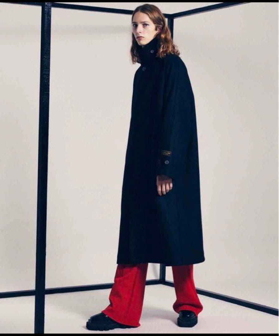 メゾンスペシャル　SUPER170S ウールプライムオーバーステンカラーコート