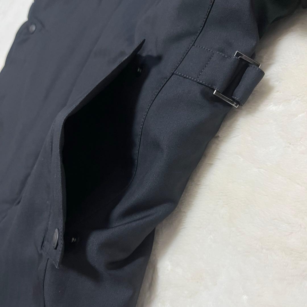 美品✨ダーバン　ステンカラーコートM ダウンライナー付　2WAYブラック　ロング