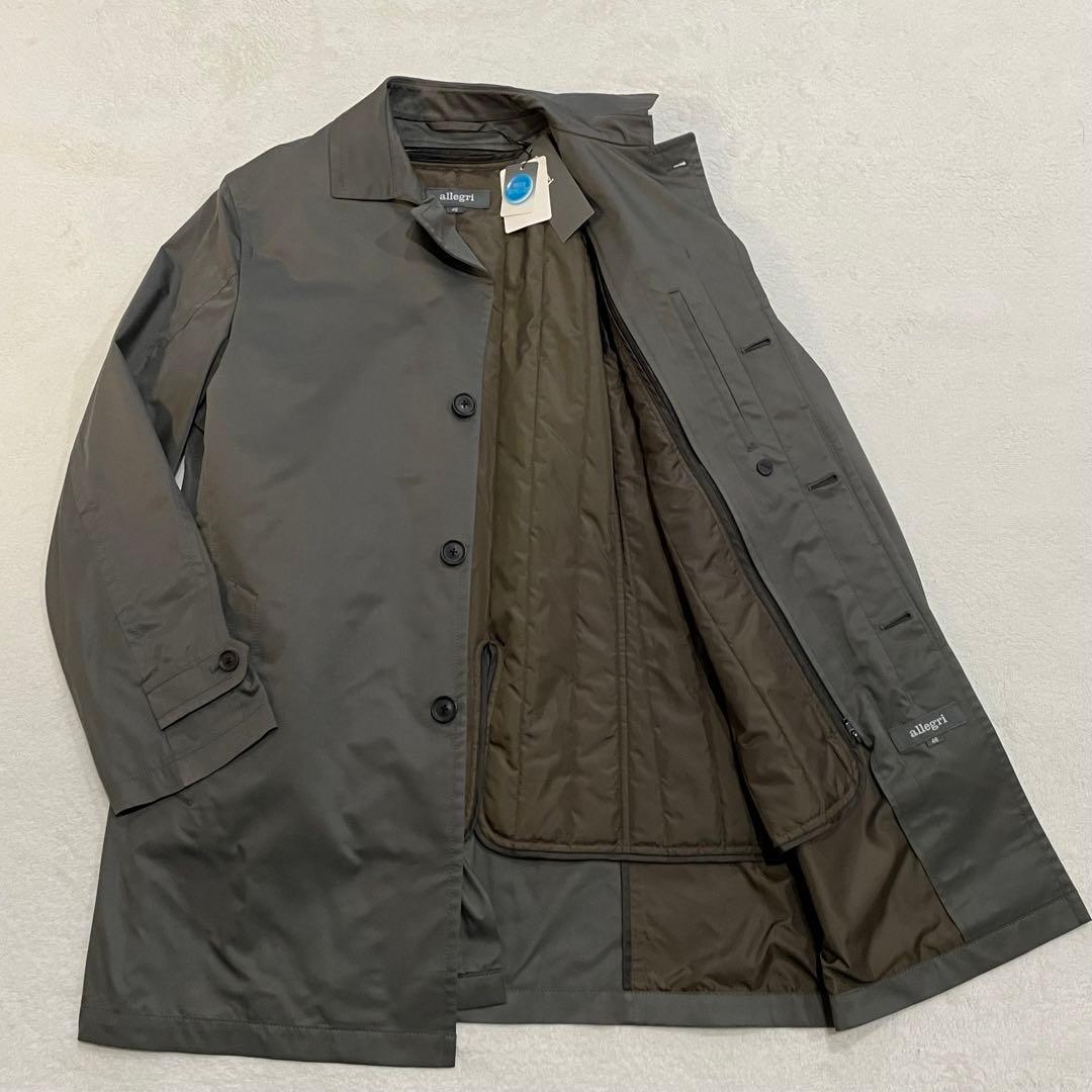 定価約5.5万　タグ付き　allegri ステンカラーコート　ライナー付　比翼