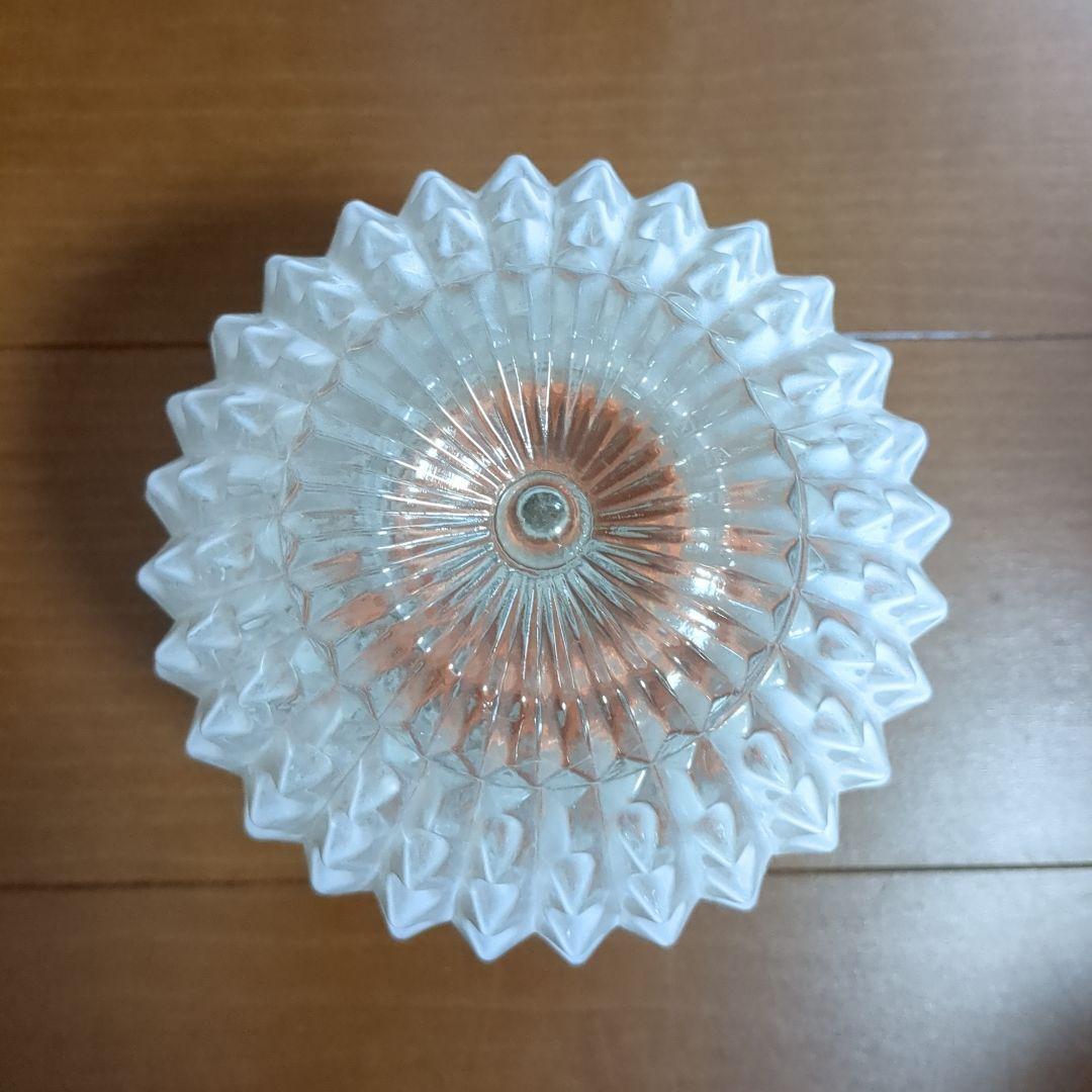 レトロポップ シェード① 電傘 電笠 乳白色 ランプシェード アンティーク 雑貨