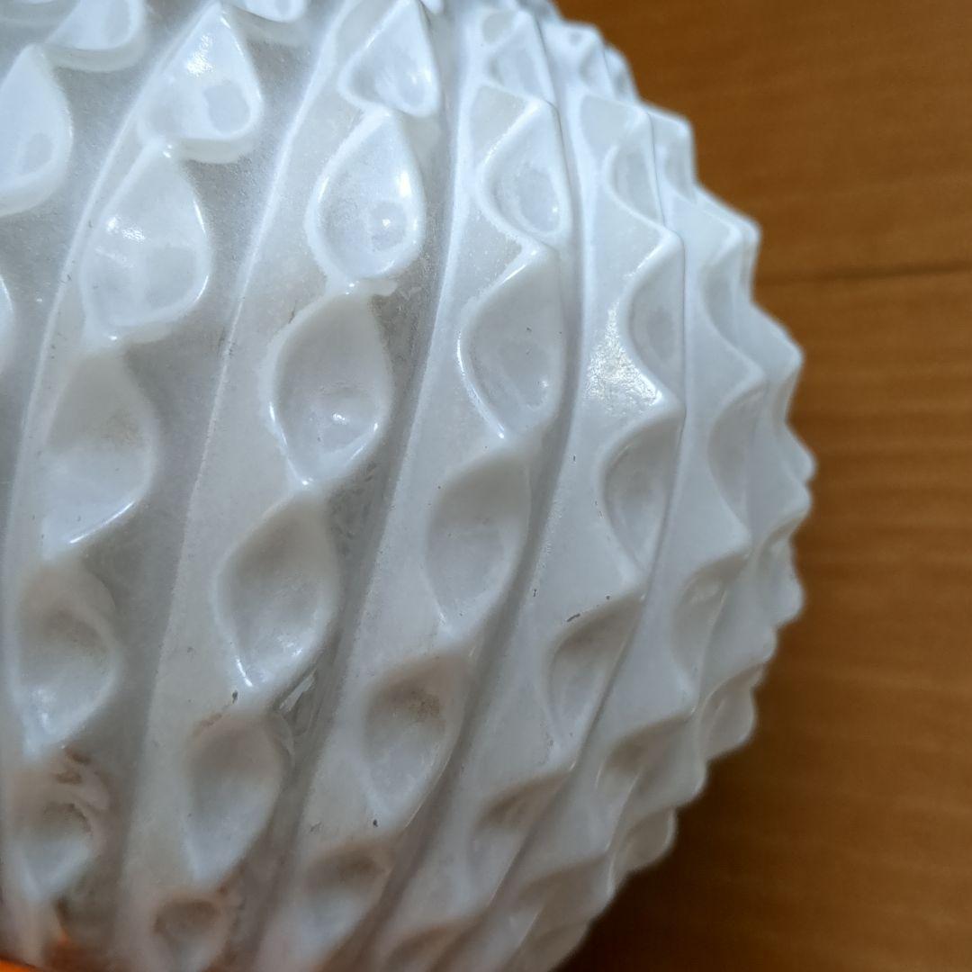 レトロポップ シェード① 電傘 電笠 乳白色 ランプシェード アンティーク 雑貨