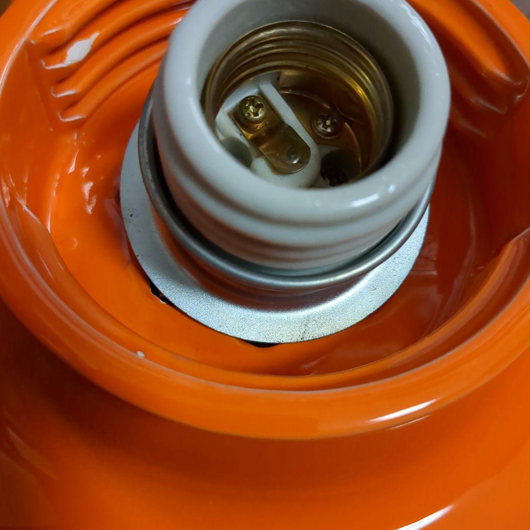 レトロポップ シェード① 電傘 電笠 乳白色 ランプシェード アンティーク 雑貨