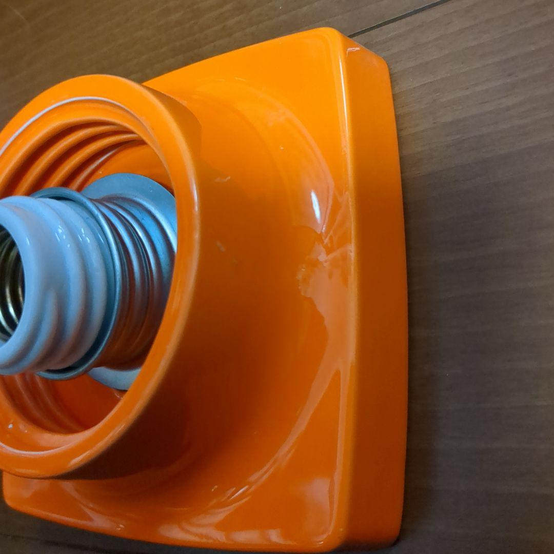 レトロポップ シェード① 電傘 電笠 乳白色 ランプシェード アンティーク 雑貨